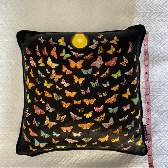Karen Mabon “Moths” cushion pillow (20" x 20") - Picture 4 of 11
